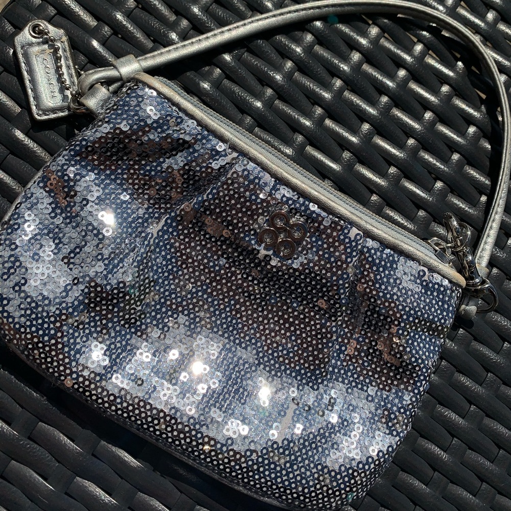 Authentic Vintage Coach sequenced wristlet